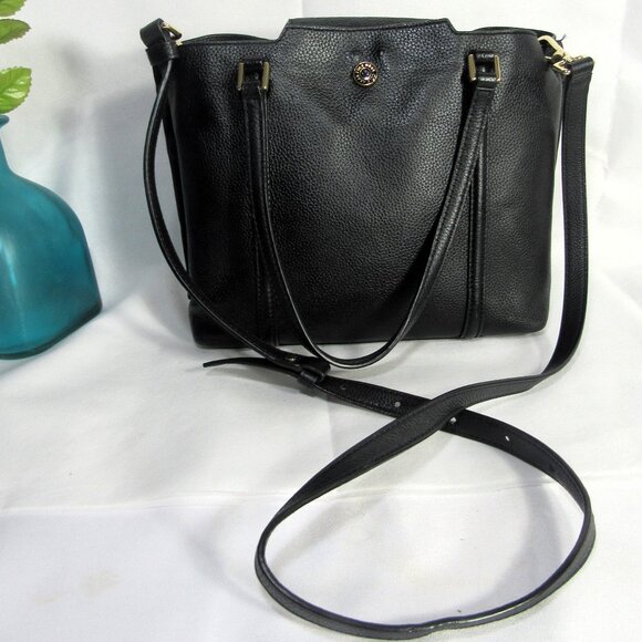 COLE HAAN GENUINE LEATHER 10" TOTE with TAG ORG $278 BLACK - Picture 14 of 15